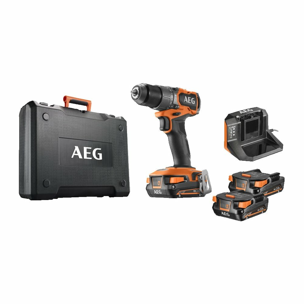 Ударная дрель-шуруповерт AEG BSB18SBL2-202C