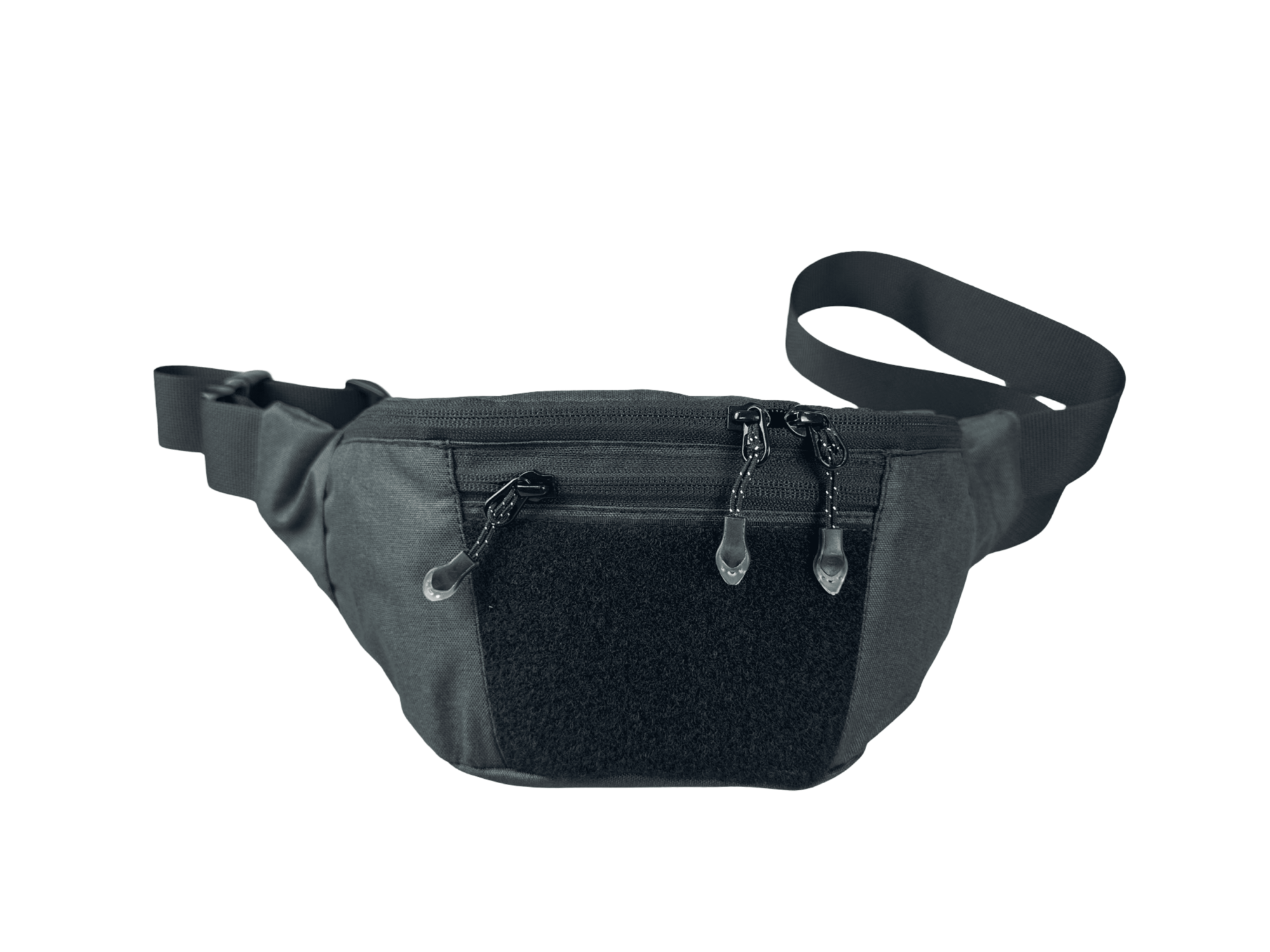 Сумка поясная Две сосны, фактура зернистая, чeрный — фото 1