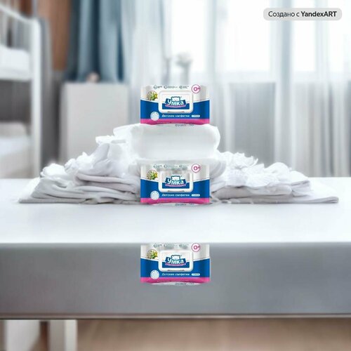 Умка Влажные салфетки Детские 72 шт 3 уп 1024₽