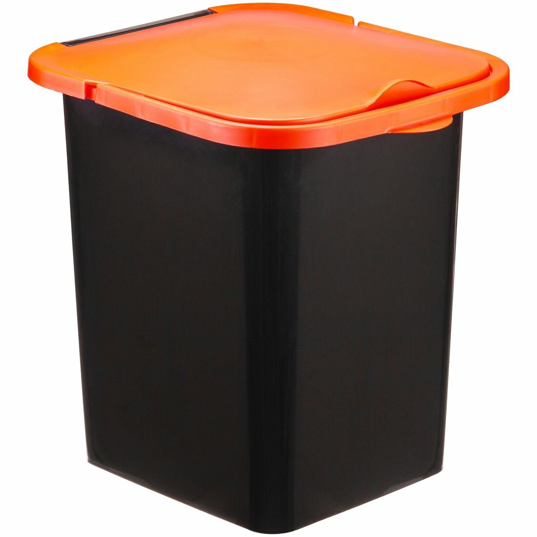 Контейнер для мусора 18л пуро Оранжевый IDEA (М-Пластика) М2475
