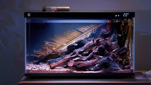 Изображение товара Умный аквариум Xiaomi Mijia Smart Fish Tank MYG100 black, прямоугольный, 20 литров, черный