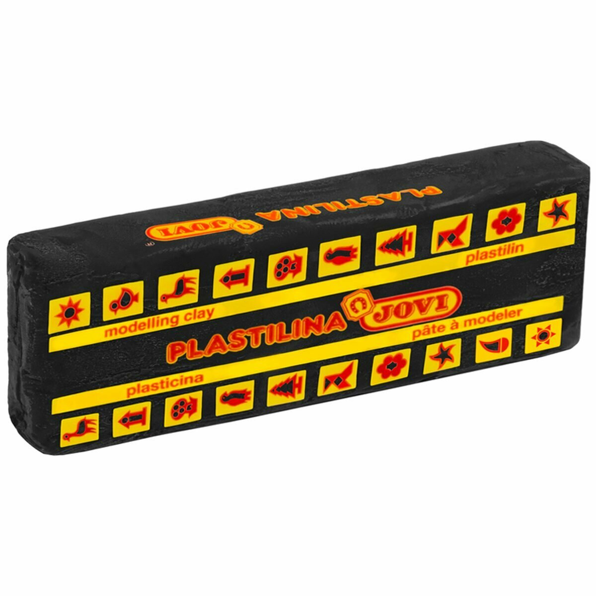 Пластилин на растительной основе Jovi, черный, 150г (7115), 15шт.