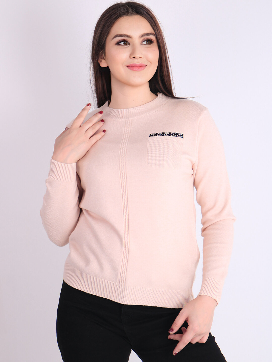 Джемпер размер One Size, , молочный