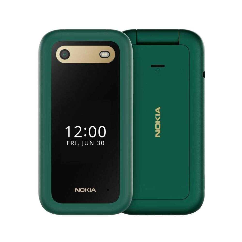 Телефон Nokia 2660 flip, 2 SIM, сочно-зеленый