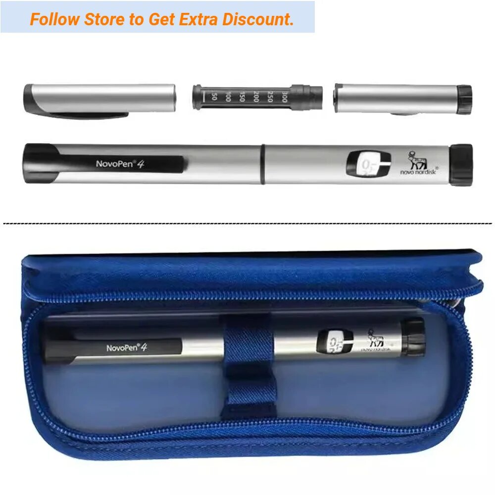 Изображение Novopen 4 Novo Nordisk Pen 4 шприц для инъекций инсулина, подходит для 3 мл Novo Insulinum для диабетиков, медицинские аксессуары, бытовые, 1 piece