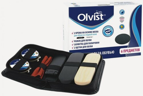 Изображение товара Olvist Набор дорожный 6 предметов (2 крема, рожок, салф,2 щётки)