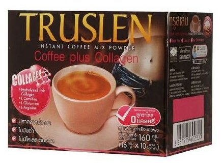 Напиток кофейный Truslen Coffe plus Collagen, 10x16 г