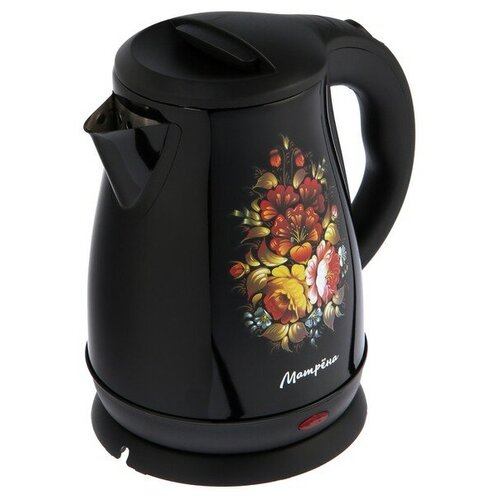 Чайник электрический Матрёна MA-003 металл 17 л 1500 Вт чёрный хохлома 213800₽