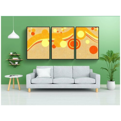 фото Набор модулных постеров для интерьера "аннотация, формы, шаблон" 60x90 см. в тубусе, без рамки lotsprints