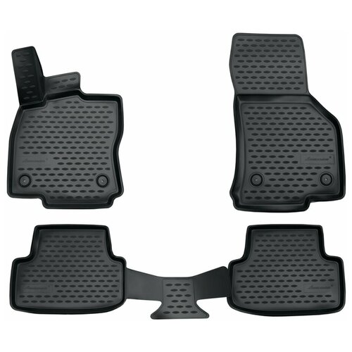 фото Коврики 3d в салон element vw golf vii, 2013-> 4 шт. (полиуретан, серые), nlc.3d.51.44.211k