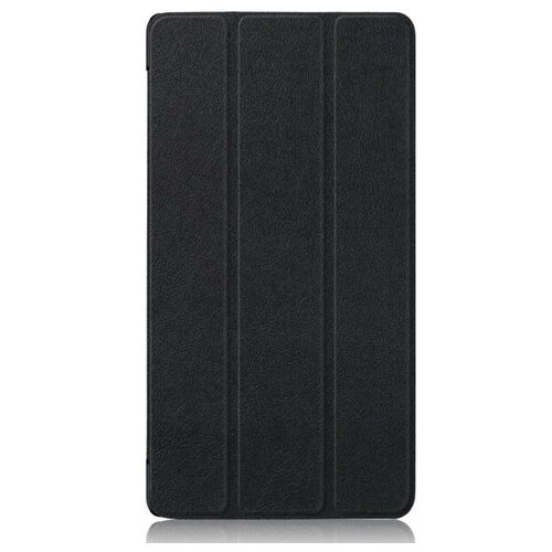 фото Чехол-обложка mypads для lenovo tab 4 7/ tab 7 essential (tb-7304f/x/i) тонкий умный кожаный для пластиковой основе с трансформацией в подставку черный