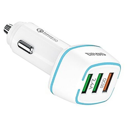 фото Зарядное устройство exployd ray 3хusb 2.4a 30w qc 3.0 white ex-z-1218