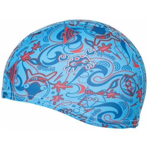 Шапочка для плавания детская SPEEDO Sea Squad Polyester Cap Jr, 8-07997A264, синий, полиэстер