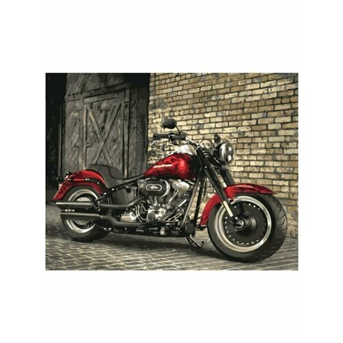 Картина по номерам Colibri VA-2889 красный мотоцикл 40х50 см картина по номерам на подрамнике 40х50 см va 2889 1 мотоцикл черно белая