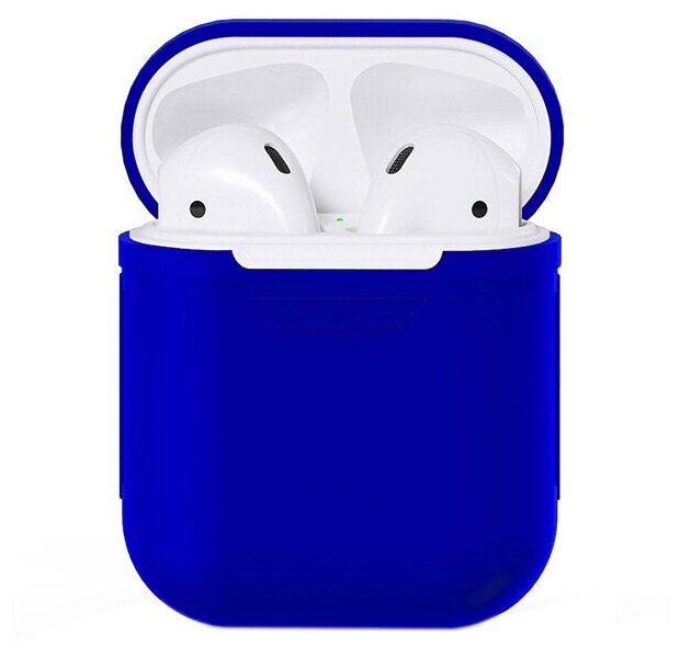 Силиконовый чехол для Apple AirPods Silicone Case (синий)