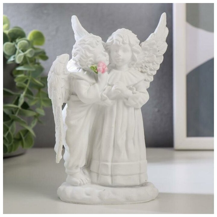 Сувенир полистоун "Белоснежные ангелы - секрет" 14,7х10х7 см 5129730