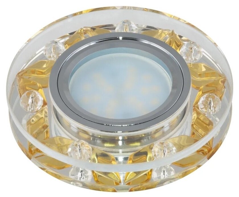 -Светильник DLS-P103 GU5.3 CHROME/GOLD Peonia Fametto