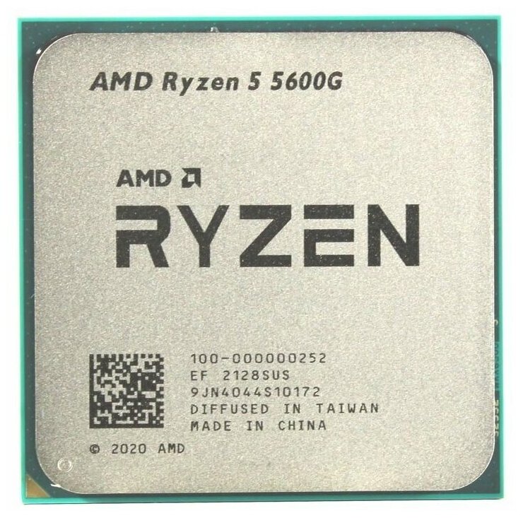 Процессор CPU AMD Ryzen 5 5600G (4.4GHz, 19MB,65W, AM4) tray with Radeon Graphics (100-000000252)