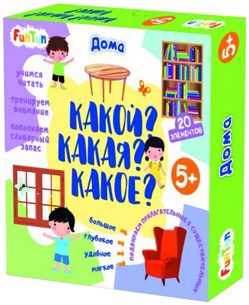 Настольная игра FunTun Какой? Какая? Какое? Дома