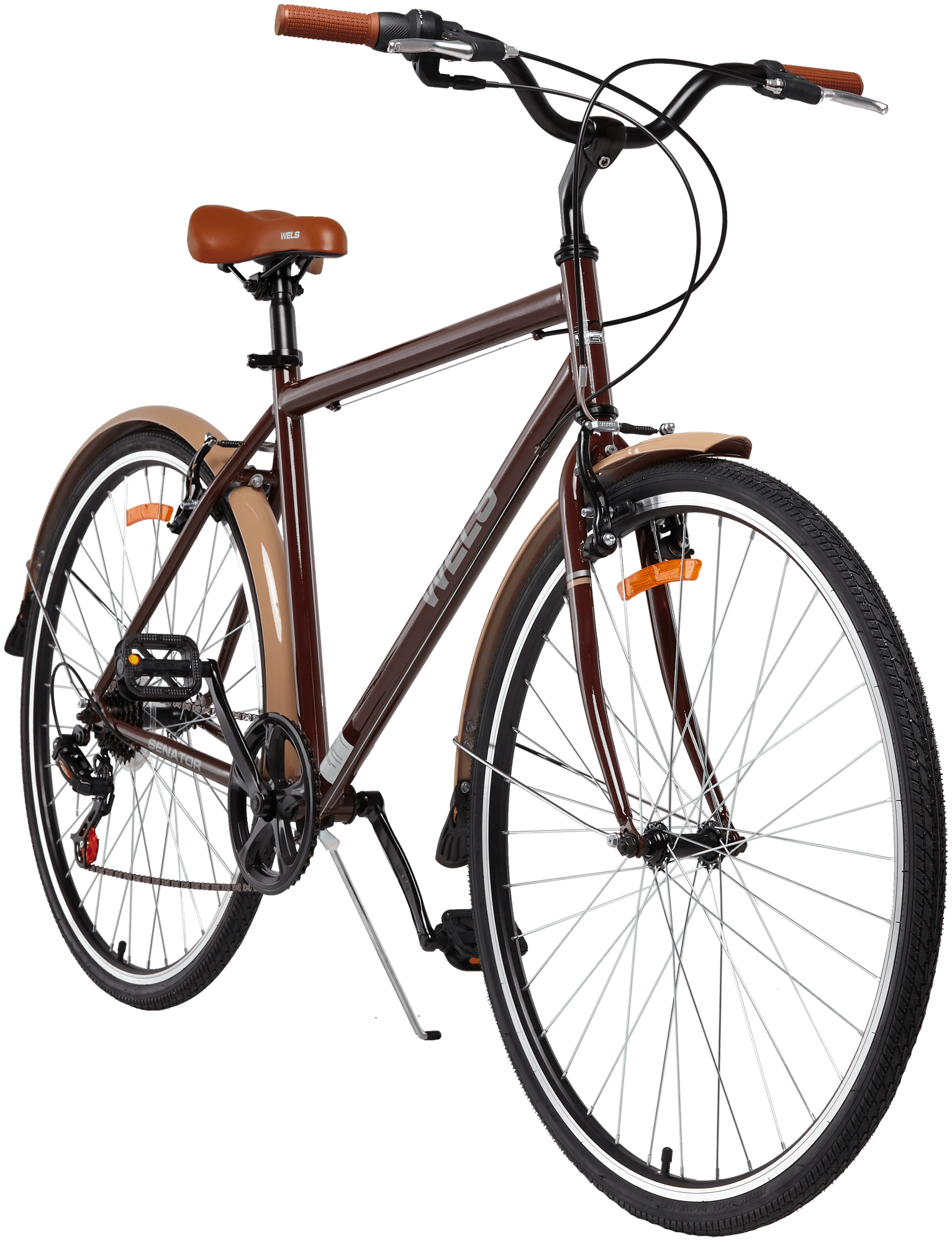 Велосипед WELS Senator (28", 7 ск, 17", коричневый, 2021-2022)