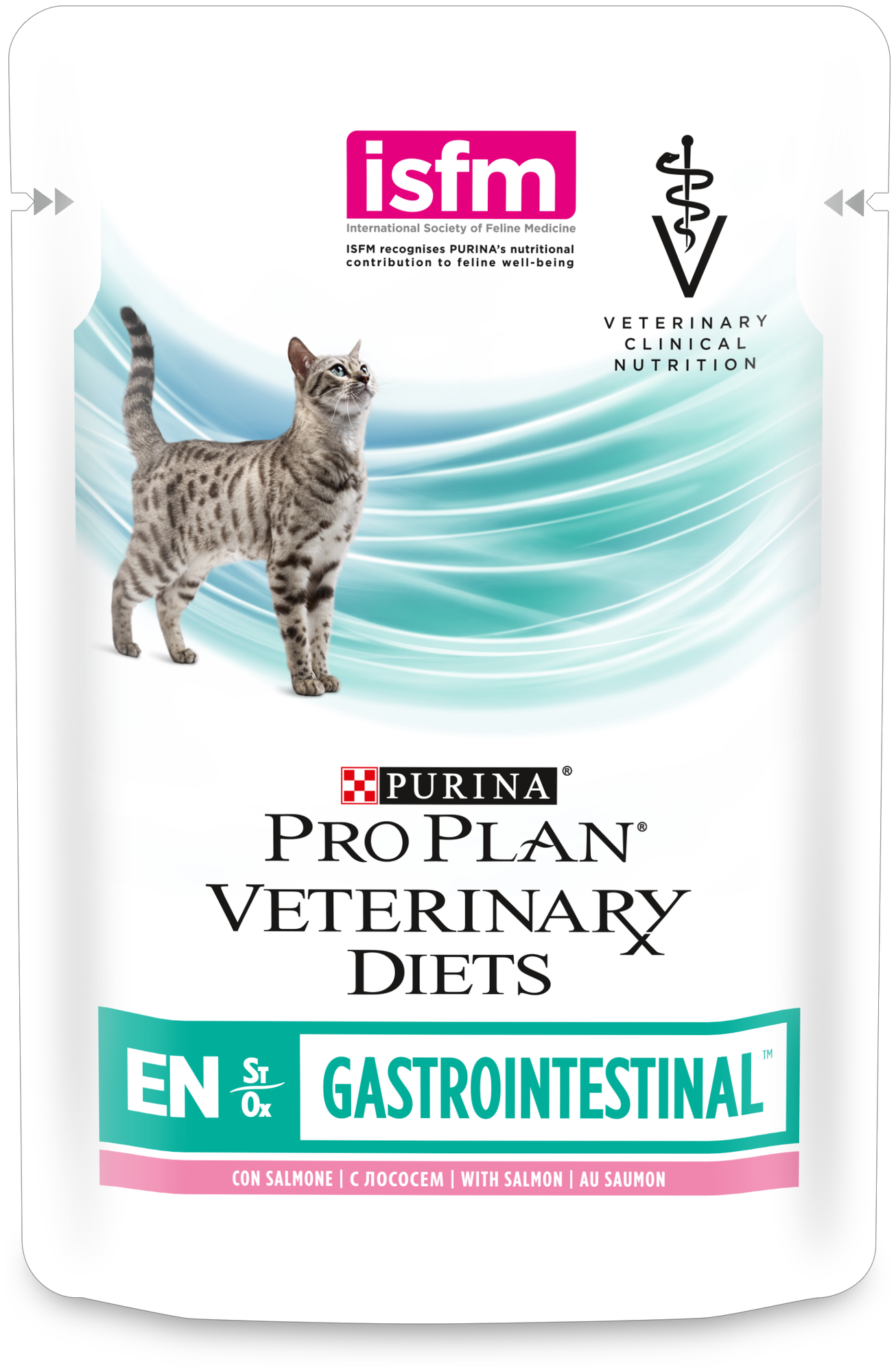 Корм для кошек Pro Plan Veterinary Diets EN при патологии ЖКТ лосось пауч 85г - фотография № 1