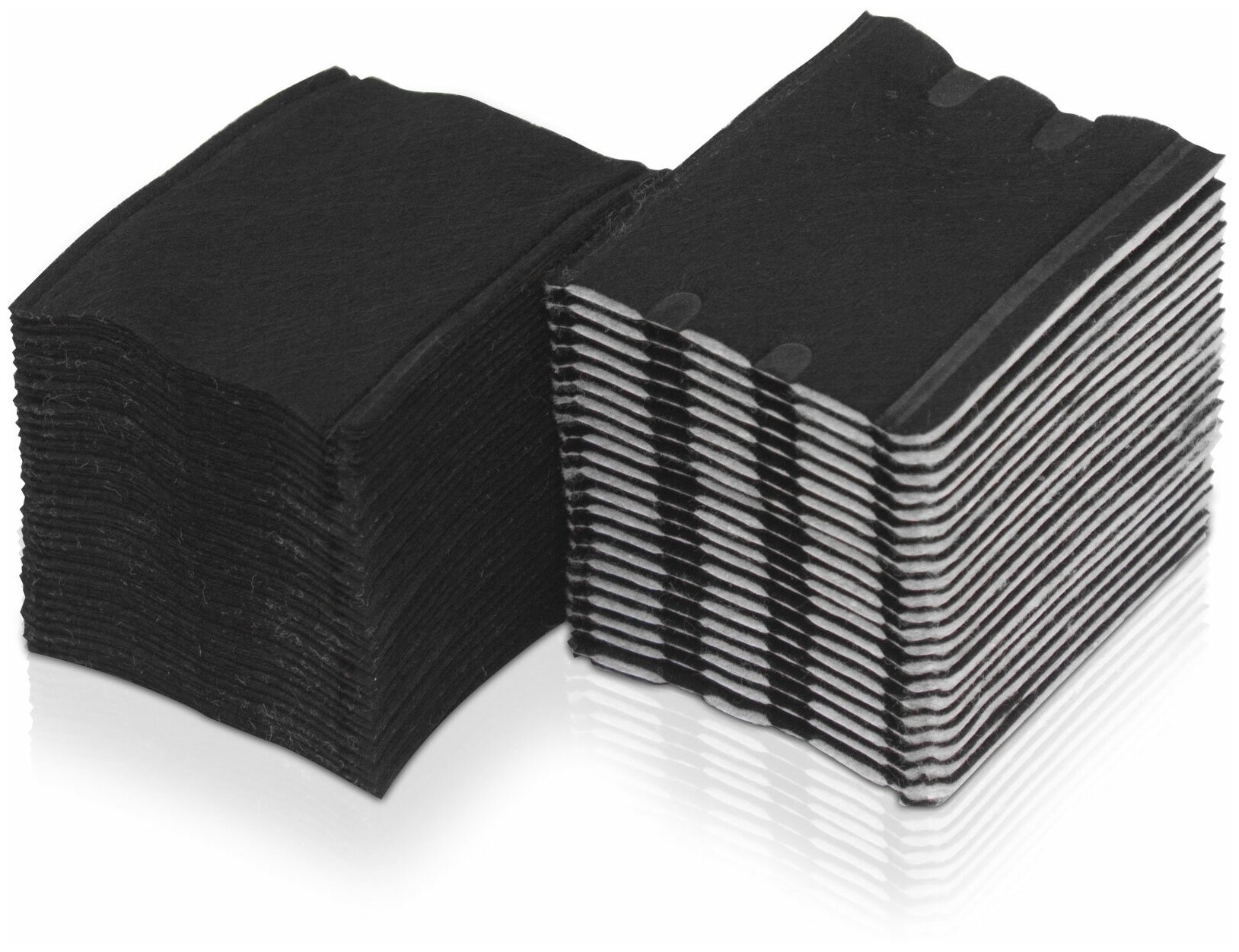 Бамбуковые подушечки двух видов для снятия лака, в упаковке 200 штук — фото 1