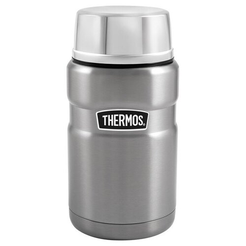 фото Термос для еды thermos sk-3020 st 0,71l серебристый с черной полосой