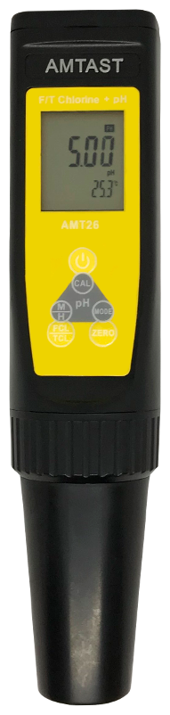 AMTAST AMT26 хлориметр/pH метр - портативный измеритель свободного и общего хлора в воде
