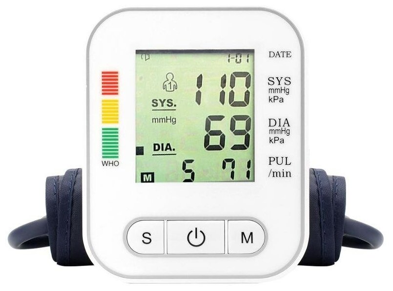 Автоматический электронный тонометр на руку для измерения кровяного артериального давления и пульса ELECTRONIC RAK 289