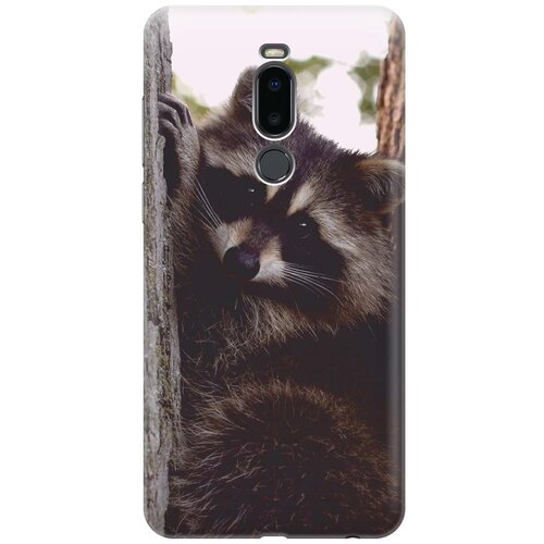 фото Gosso ультратонкий силиконовый чехол-накладка для meizu note 8 с принтом "енотик"