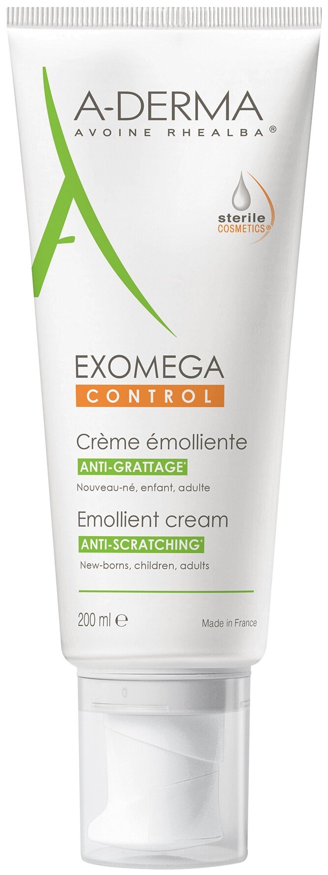 A-Derma Exomega Control крем смягчающий для лица и тела в стерильной упаковке 200 мл 1 шт