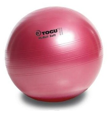 Мяч гимнастический TOGU My Ball Soft 55 см. красный перламутровый