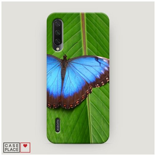 фото Чехол пластиковый xiaomi mi cc9e тропическая бабочка 1 case place
