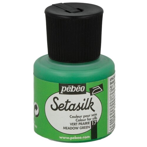 Краска по шелку Pebeo Setasilk, 45 мл, зеленый луг