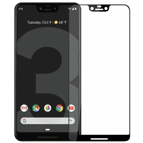 Защитное стекло FULL 3D для Google Pixel 3 XL (черный) премиум 3d 5d full glue полноэкранное безосколочное защитное стекло mofi с усиленным олеофобным слоем для google pixel 3 xl черный