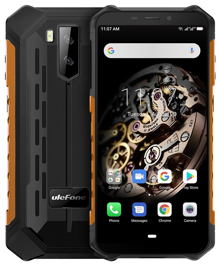 Смартфон Ulefone ARMOR X5 3/32 GB ORANGE IP68 Быстрая зарядка