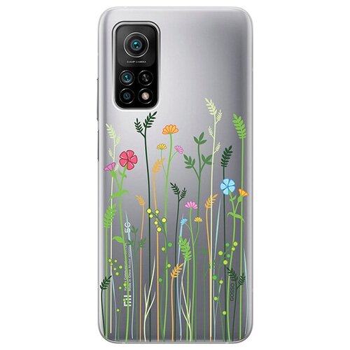 фото Ультратонкий силиконовый чехол-накладка clearview для honor 10x lite с 3d принтом "flowers & fern" gosso