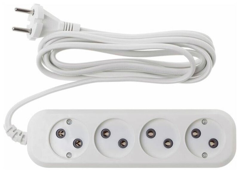 Удлинитель BURO BU-PSL4.5/W 4 розетки 5 м 475344 - фото №10