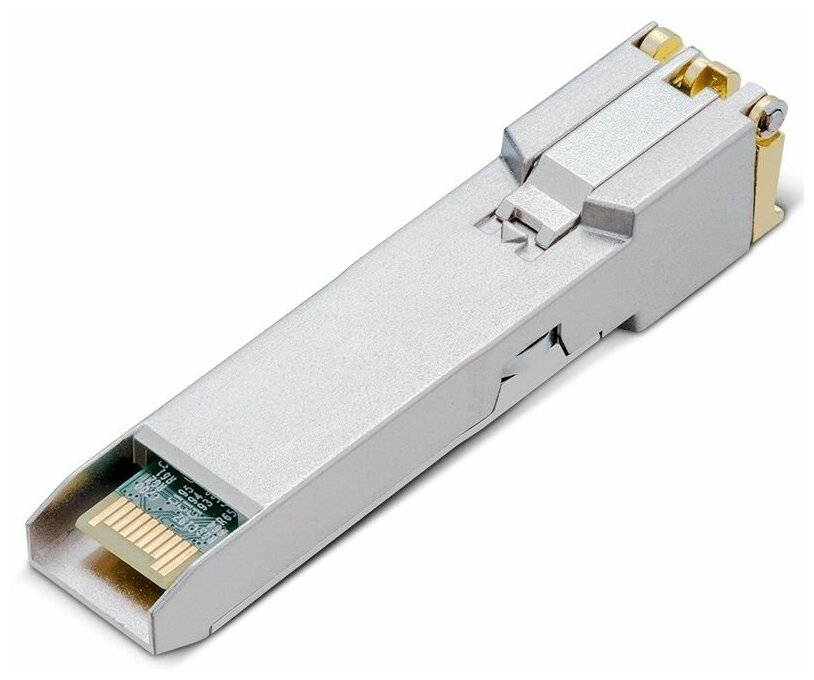 Модуль SFP TP-LINK TL-SM331T 1000BASE-T RJ45, медный трансивер 1000 Мбит/с RJ45, Plug and Play подключение к SFP-слоту, дальность до 100 м (по кабелю