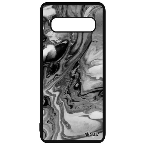 фото Новый чехол для мобильного // galaxy s10 plus // "волны" живопись узор, utaupia, серый