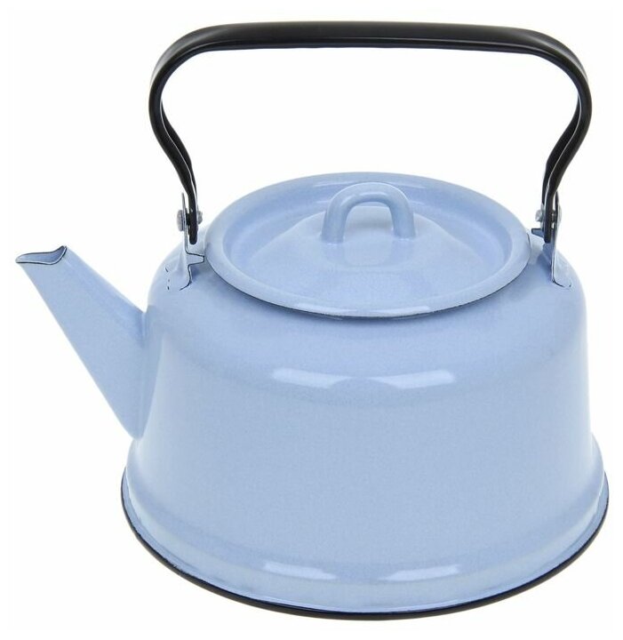 Чайник, 3,5 л, закатное дно, цвет голубой