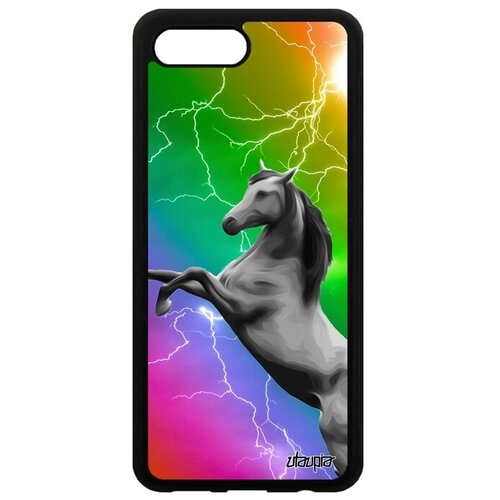 фото Защитный чехол на смартфон // honor 10 // "лошадь" скакун мустанг, utaupia, цветной