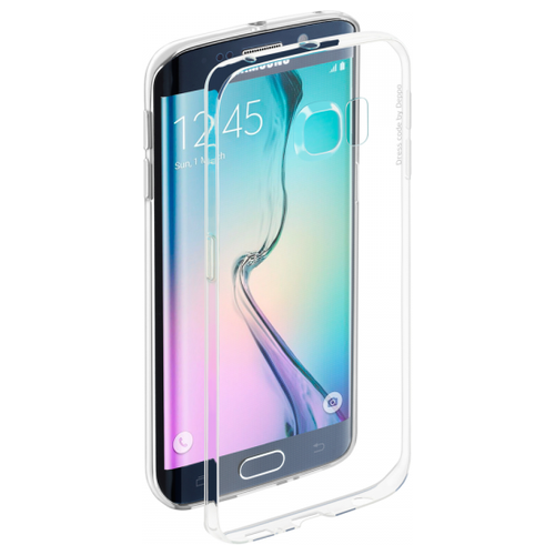 фото Накладка силикон deppa gel case для samsung g925 galaxy s6 edge прозрачная