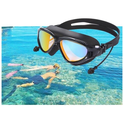 фото Очки для плавания с клипсами для ушей/черные/очки для плавания унисекс с клипсами для ушей filinn