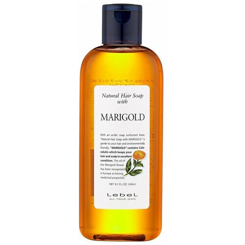 Lebel Cosmetics шампунь Natural Hair Soap Marigold для жирной кожи головы, 240 мл