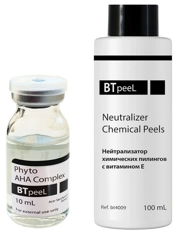 BTpeel фито-пилинг с комплексом AHA-кислот Phyto AHA complex с экстрактом клёна серебристого + нейтрализатор химических пилингов Neutralizer