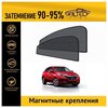 Каркасные автошторки ALTEO PREMIUM на Honda Vezel 1 (2013-2018) на передние двери на магнитах с затемнением 90-95% - изображение