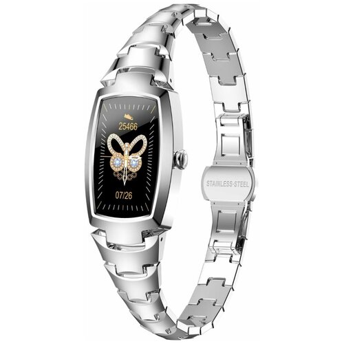 фото Смарт часы женские lemfo h8 pro (серебристый)