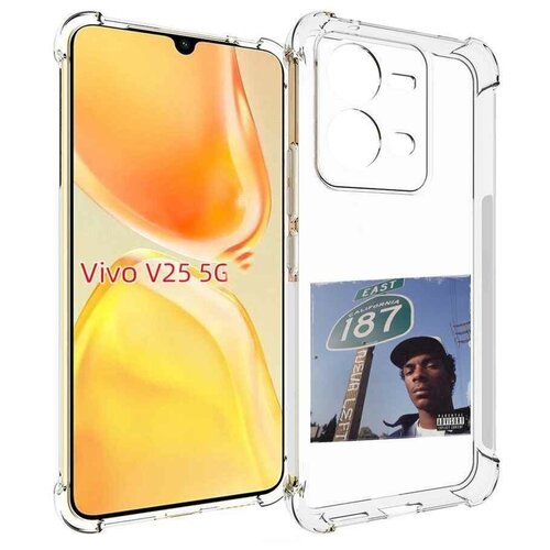 Чехол MyPads Snoop Dogg NEVA LEFT для Vivo V25 5G / V25e задняя-панель-накладка-бампер