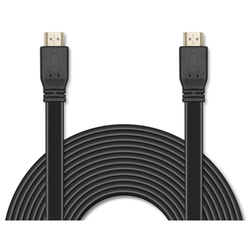 Цифровой кабель HDMI- HDMI c плоским поперечным сечением провода JA- HD10 10 м (версия 2.0 с поддержкой 3D, Ultra HD 4К/Ethernet, 19 pin, 28 AWG, CCS, коннекторы HDMI с покрытием 24- каратным золотом)